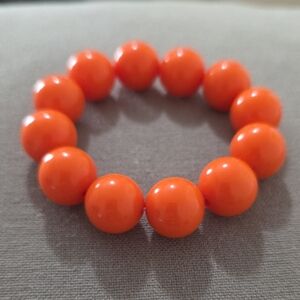 Retro Orange Plastic Bracelet